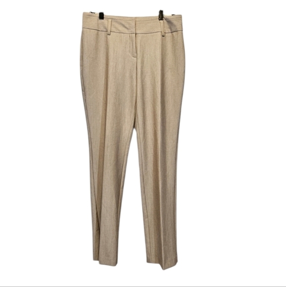 Worthington Straight Leg Sand Colored Trousers Size 6 - Picture 1 of 6